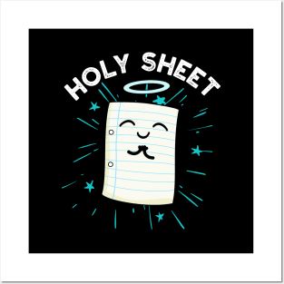 Holy Sheet Funny Paper Pun Posters and Art